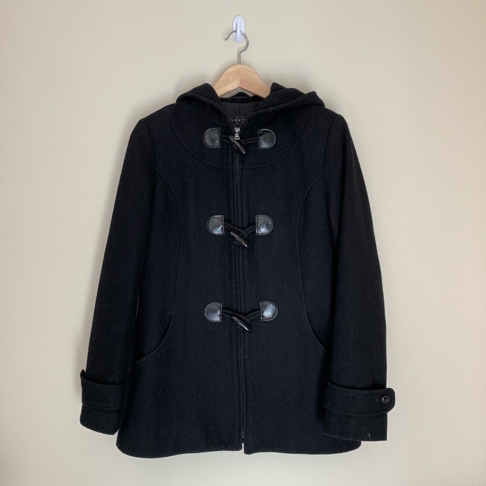 Black Toggle Pea Coat